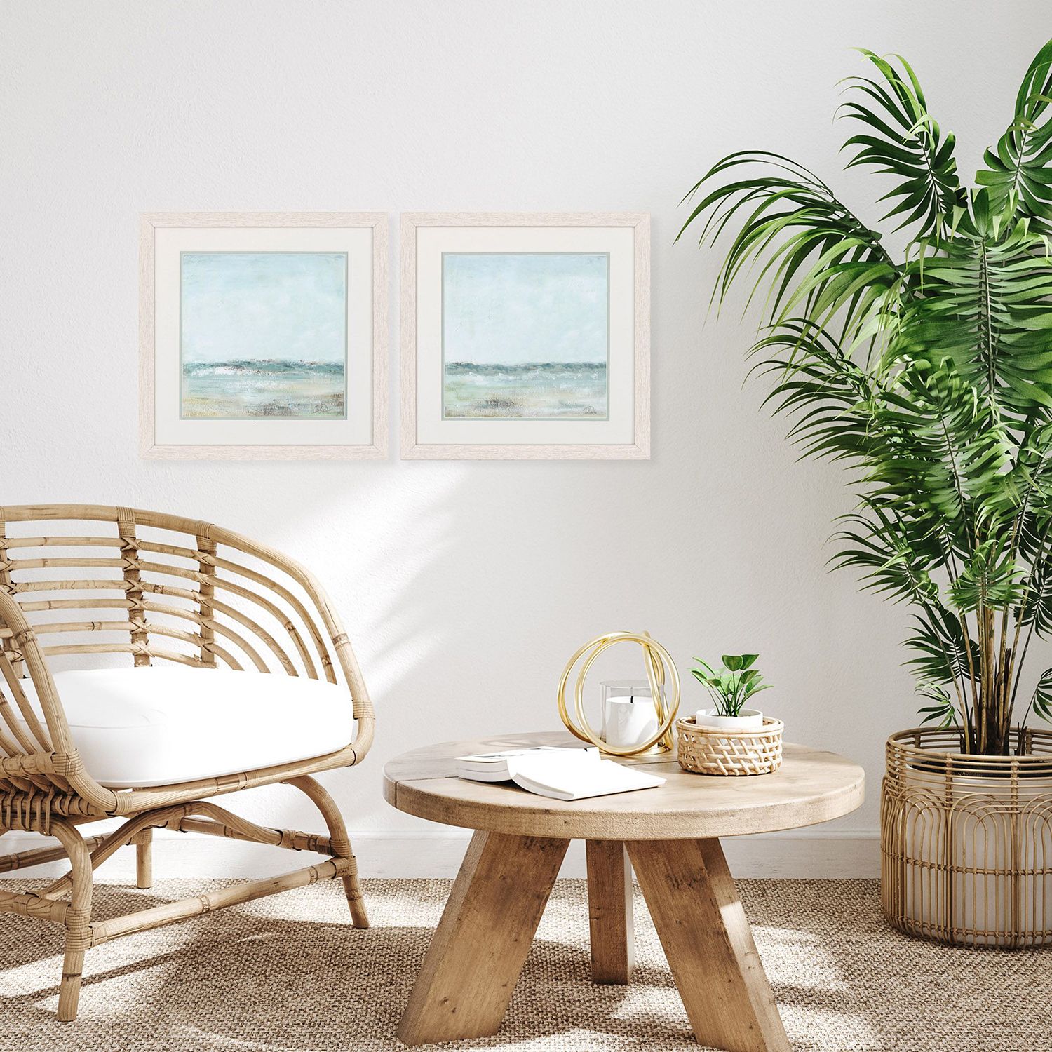 Image 2 Cape Cod 17"W x 17"H Framed Art Set of 2 more views