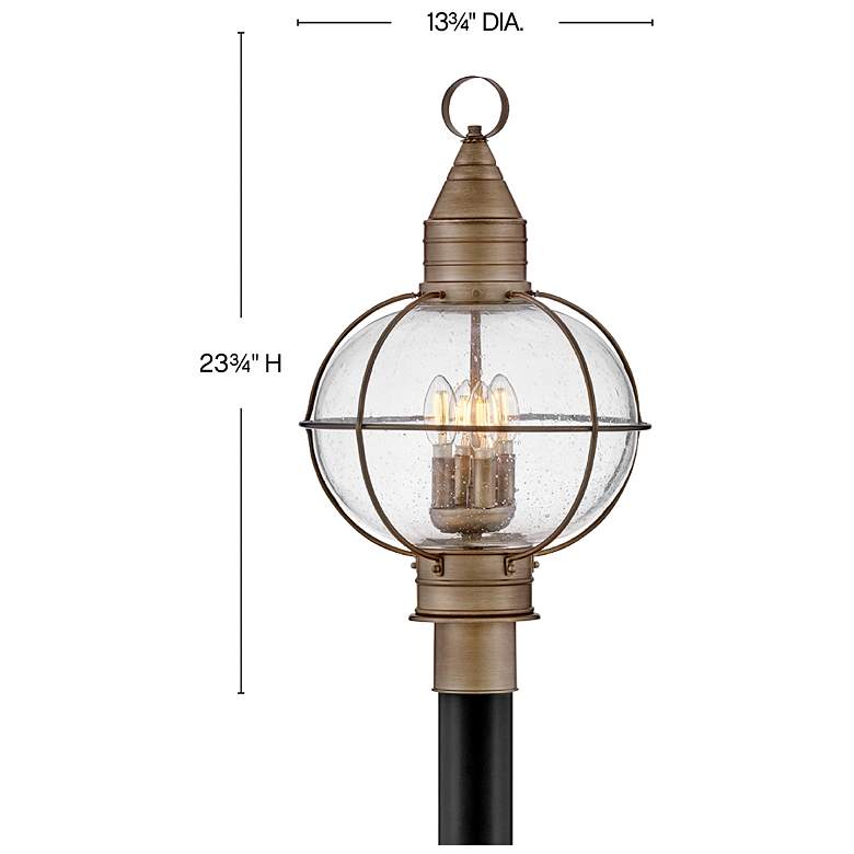 Image 3 Cape Cod 23 3/4" High Burnished Bronze Outdoor Post Light more views