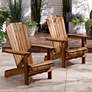 1_Cape Cod Natural Wood Adirondack Chairs Set of 2