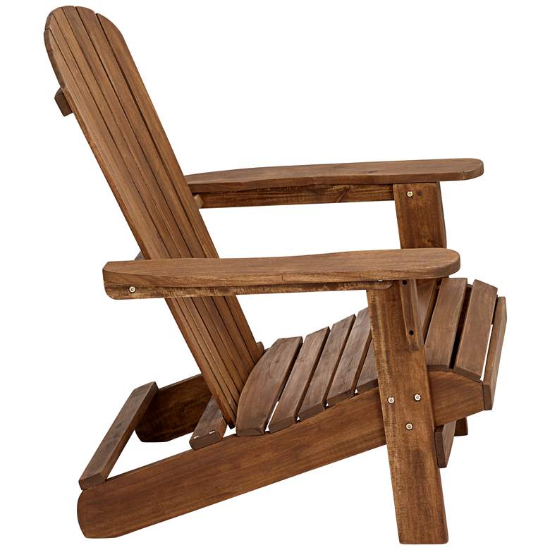 Image 4 Cape Cod Natural Wood Adirondack Chairs Set of 2 more views