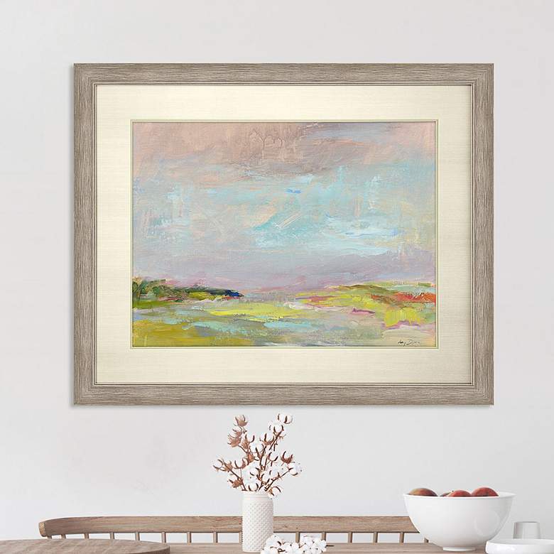 Image 2 Cape Cod Seascape 44"W Rectangular Giclee Framed Wall Art