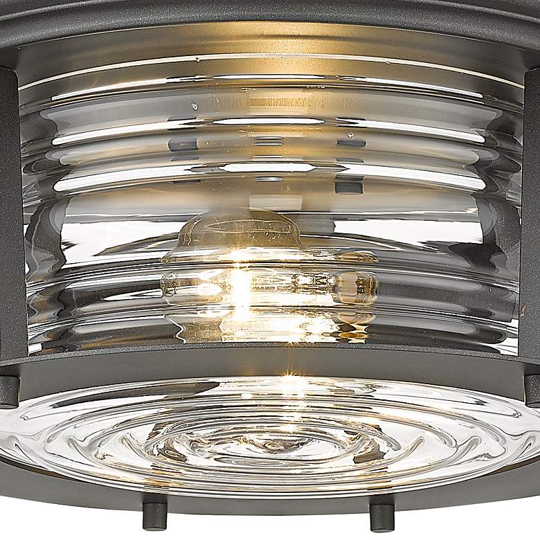 Image 3 Cape Harbor 12" Wide Bronze 2-Light Ceiling Light more views
