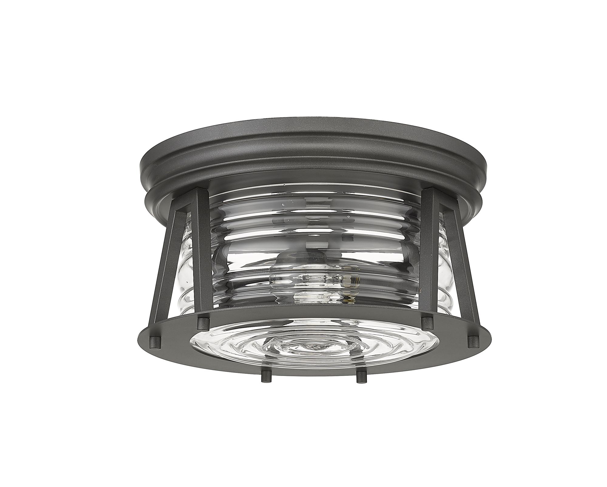 Cape Harbor 12" Wide Bronze 2-Light Ceiling Light