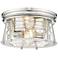 Cape Harbor 12" Wide Polished Nickel Ceiling Light