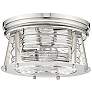 Cape Harbor 12" Wide Polished Nickel Ceiling Light
