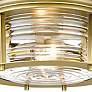 4_Cape Harbor 12" Wide Rubbed Brass Ceiling Light more views