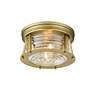 7_Cape Harbor 12" Wide Rubbed Brass Ceiling Light more views
