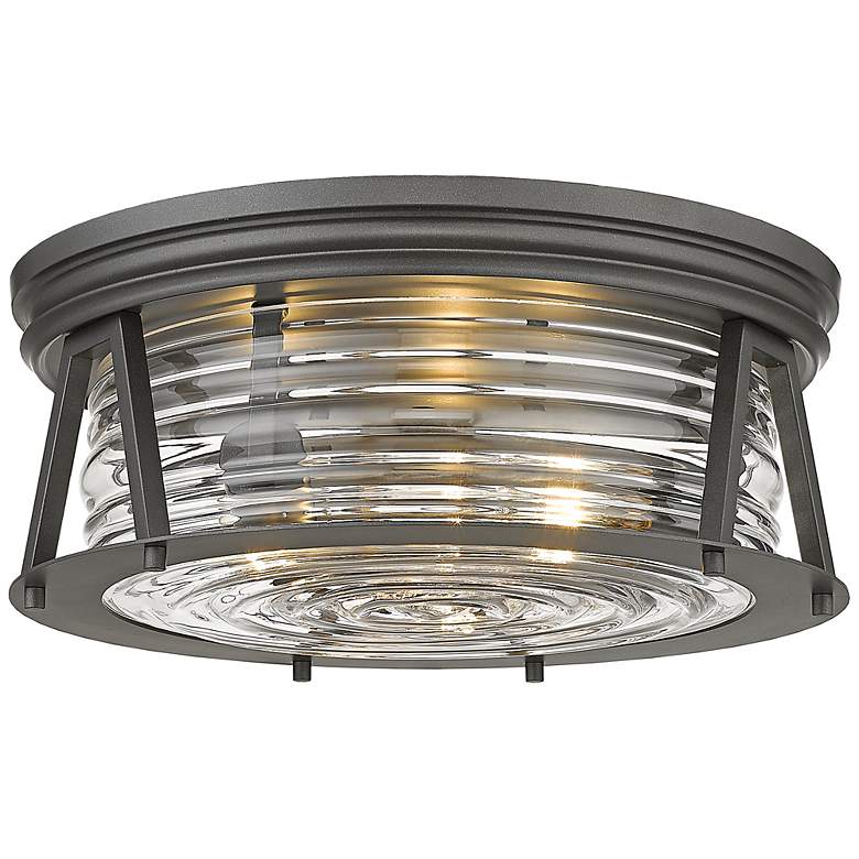 Image 3 Cape Harbor 16" Wide Bronze 3-Light Ceiling Light