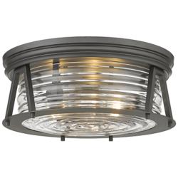 Cape Harbor 16" Wide Bronze 3-Light Ceiling Light