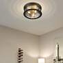 4_Cape Harbor 16" Wide Bronze 3-Light Ceiling Light more views