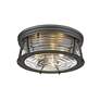 7_Cape Harbor 16" Wide Bronze 3-Light Ceiling Light more views