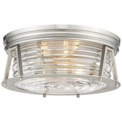 Cape Harbor 16" Wide Brushed Nickel 3-Light Ceiling Light