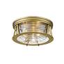 6_Cape Harbor 16" Wide Rubbed Brass 3-Light Ceiling Light more views