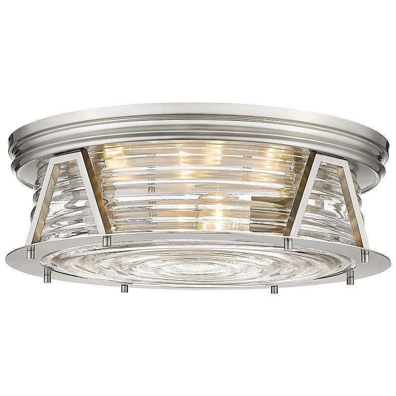 Image 2 Cape Harbor 20" Wide Brushed Nickel Ceiling Light