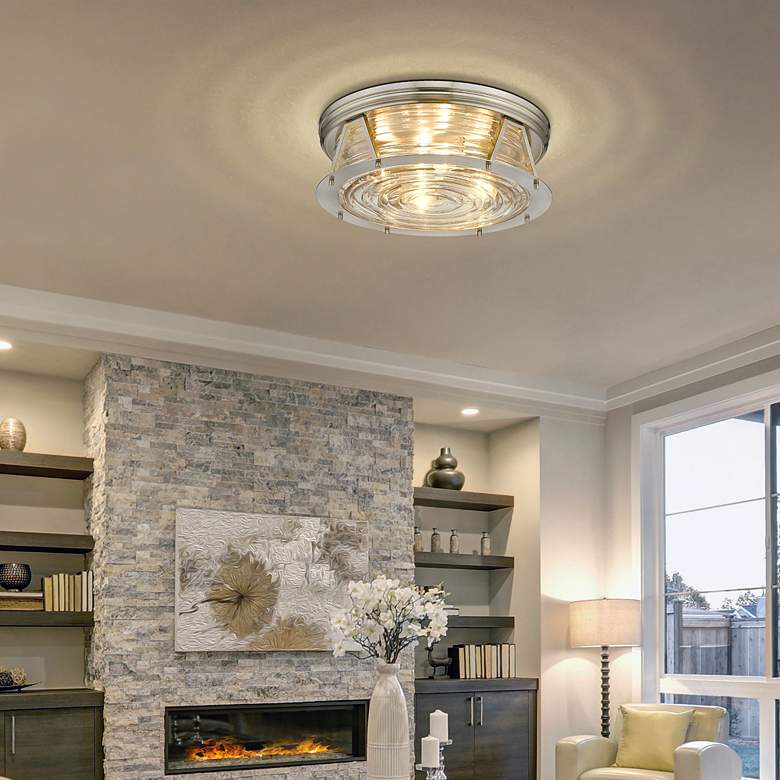 Image 4 Cape Harbor 20" Wide Brushed Nickel Ceiling Light more views