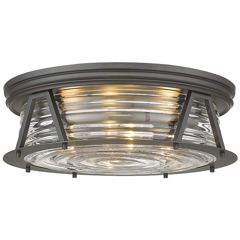 Image 2 Cape Harbor by Z-Lite Bronze 4 Light Flush Mount