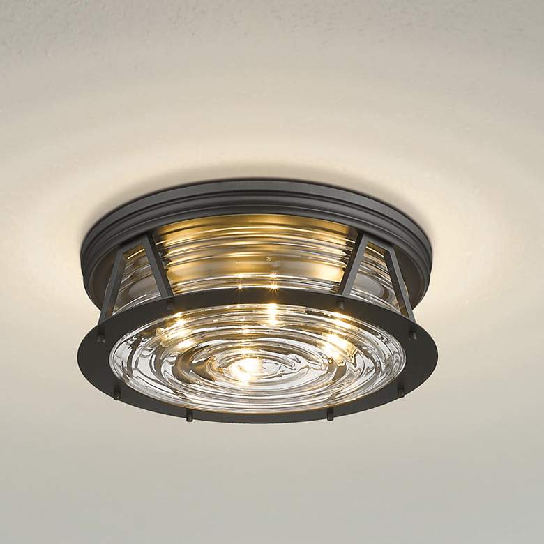 Image 1 Cape Harbor by Z-Lite Bronze 4 Light Flush Mount