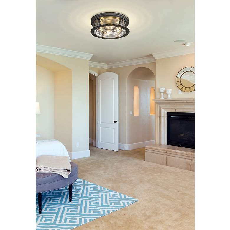 Image 3 Cape Harbor by Z-Lite Bronze 4 Light Flush Mount more views