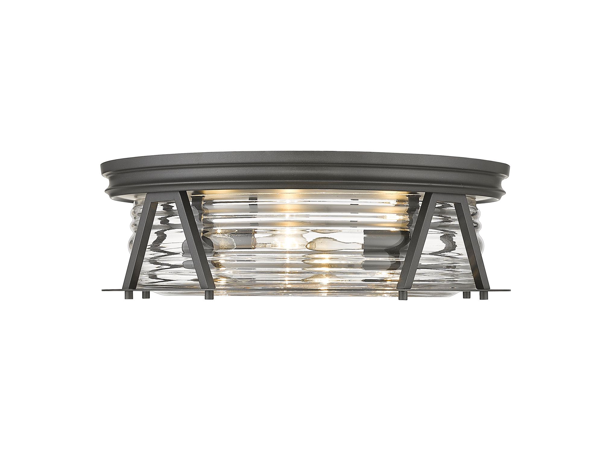 Cape Harbor by Z-Lite Bronze 4 Light Flush Mount