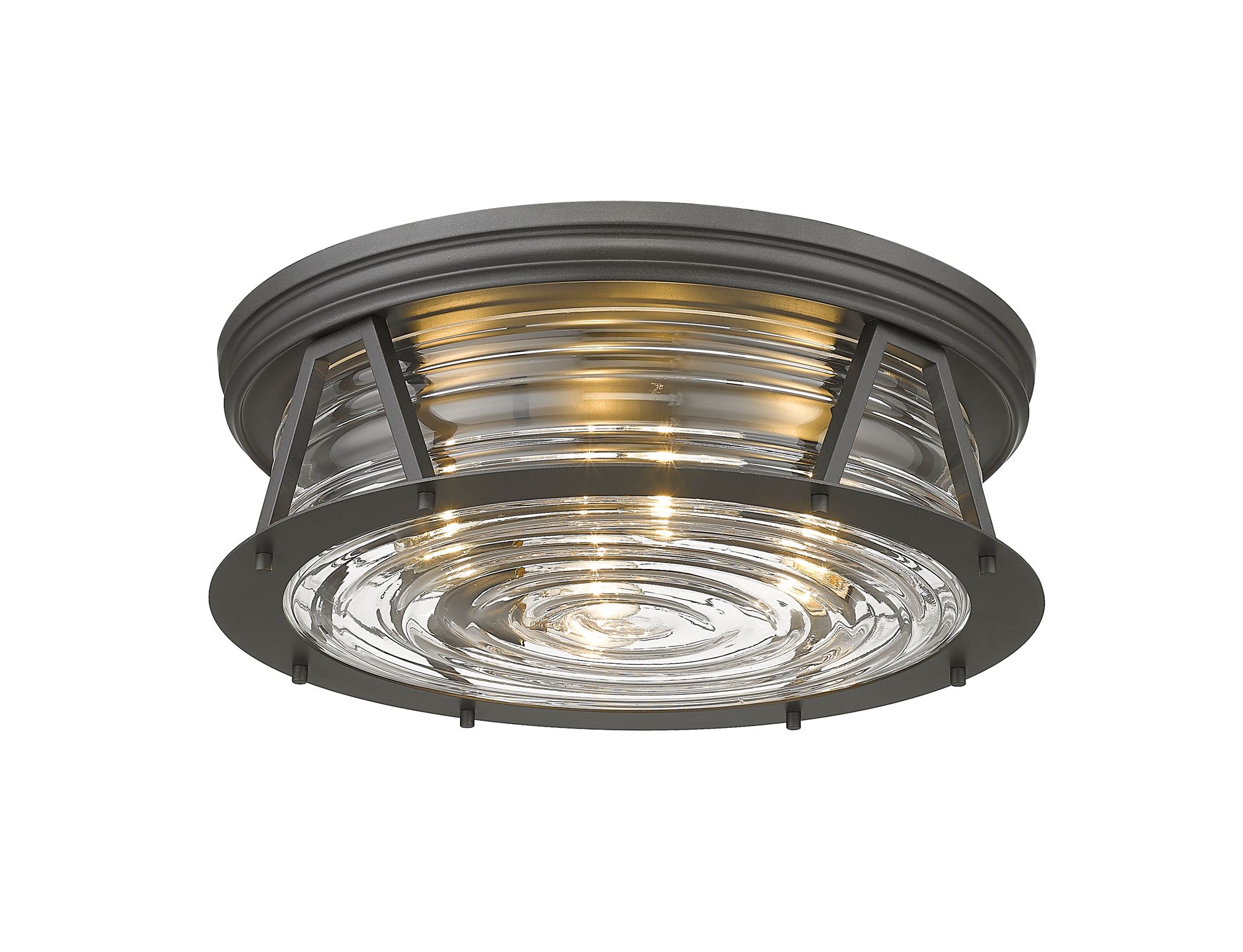 Cape Harbor by Z-Lite Bronze 4 Light Flush Mount