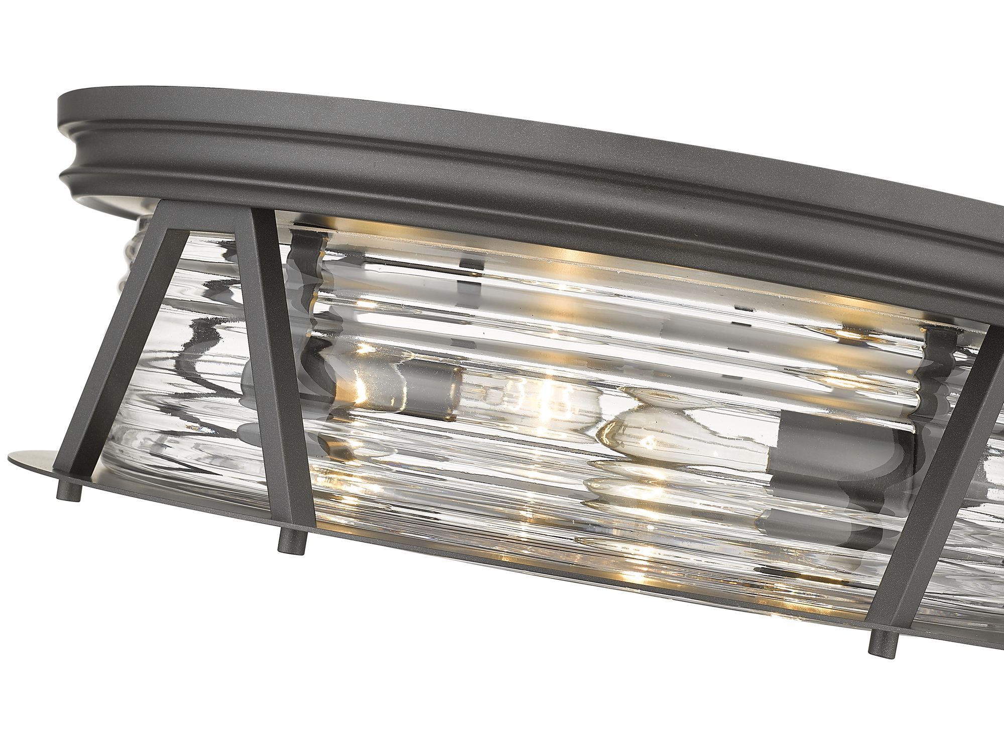 Cape Harbor by Z-Lite Bronze 4 Light Flush Mount