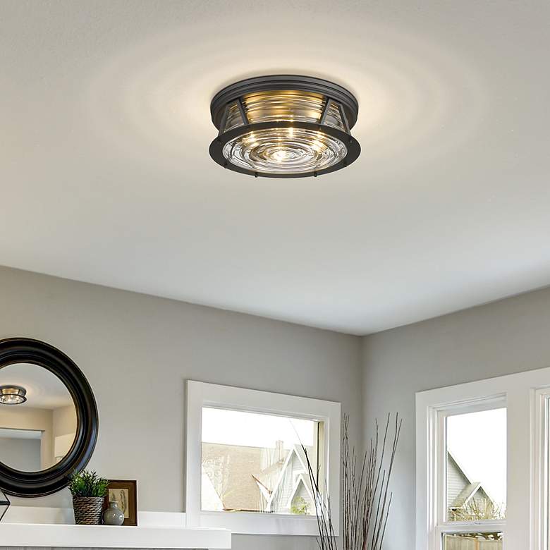 Image 4 Cape Harbor by Z-Lite Bronze 4 Light Flush Mount more views