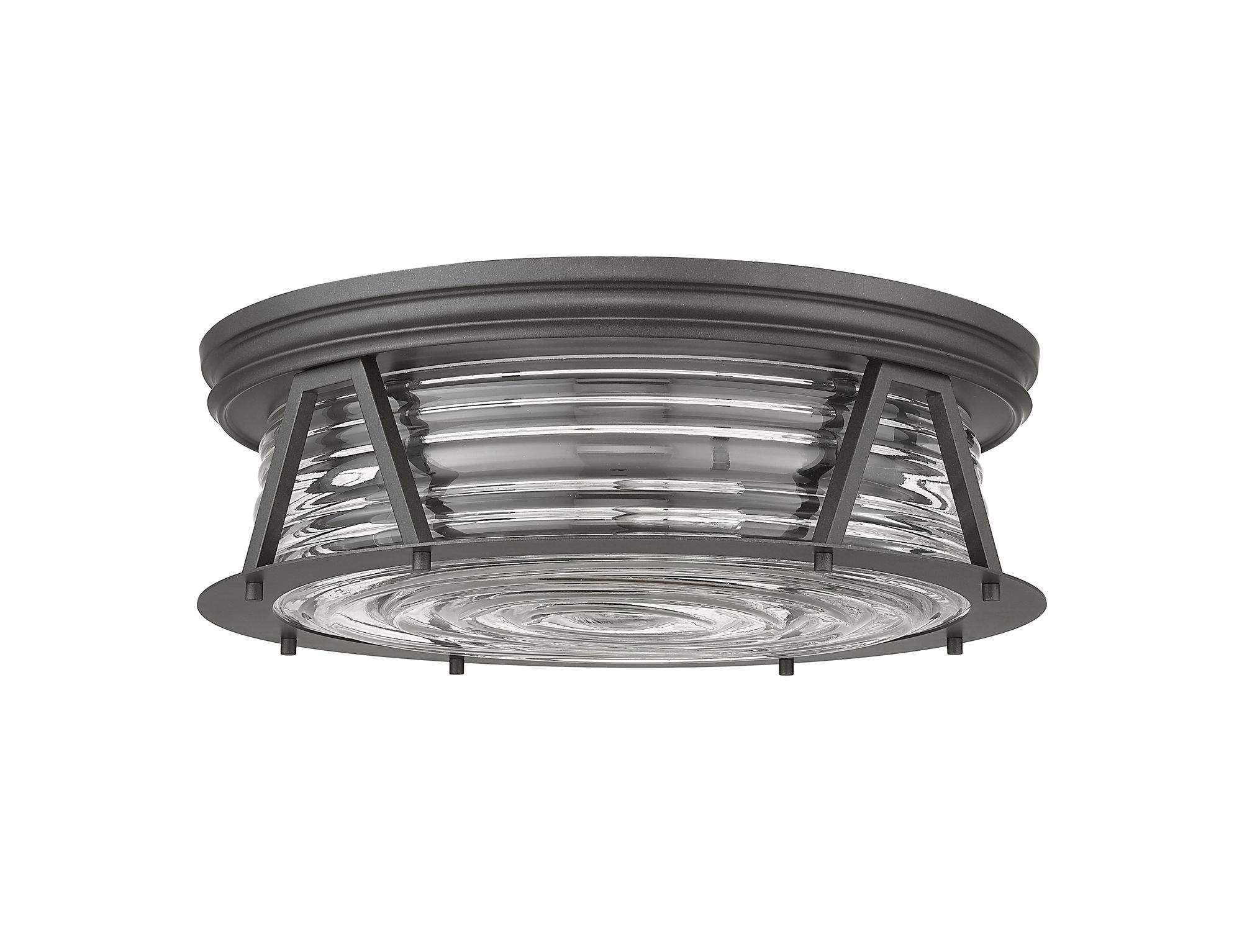 Cape Harbor by Z-Lite Bronze 4 Light Flush Mount