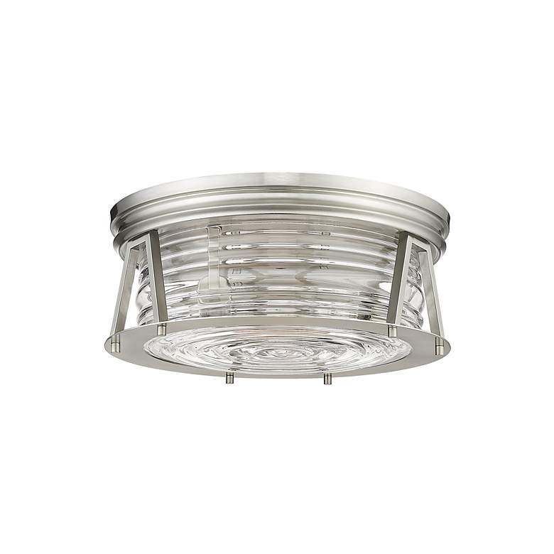 Image 3 Cape Harbor by Z-Lite Brushed Nickel 3 Light Flush Mount more views