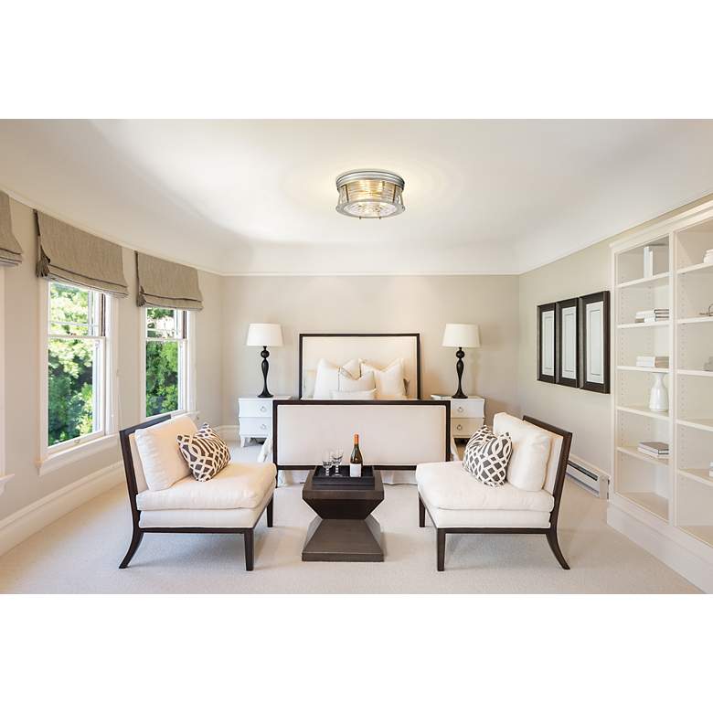 Image 5 Cape Harbor by Z-Lite Brushed Nickel 3 Light Flush Mount more views