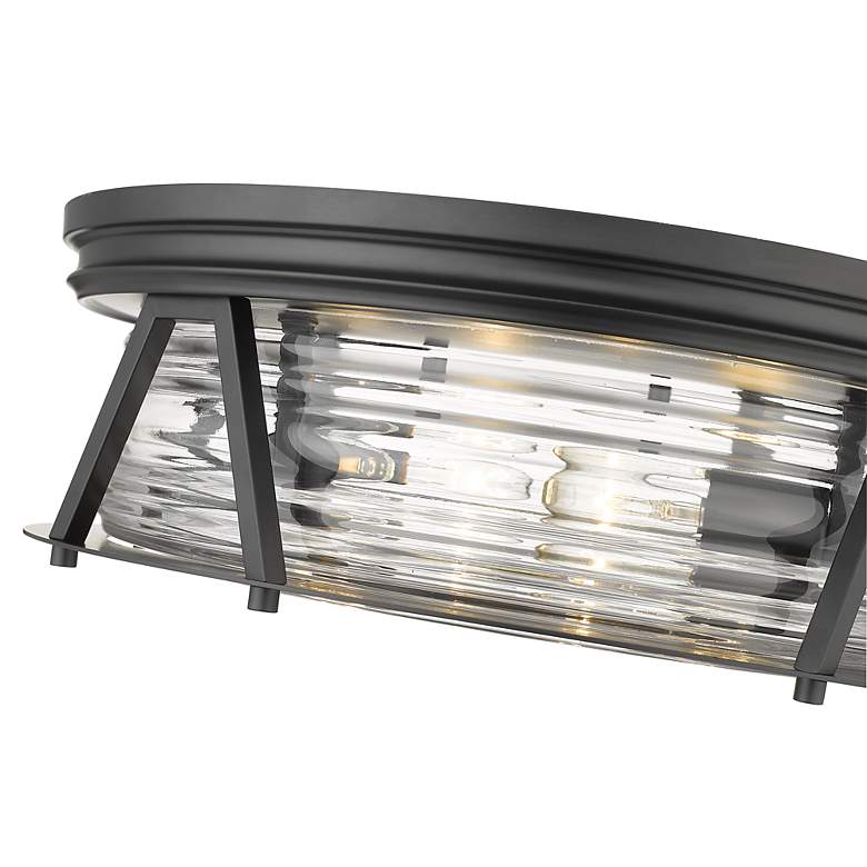 Image 7 Cape Harbor by Z-Lite Matte Black 4 Light Flush Mount more views