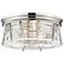Cape Harbor by Z-Lite Polished Nickel 3 Light Flush Mount