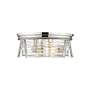 5_Cape Harbor by Z-Lite Polished Nickel 3 Light Flush Mount more views