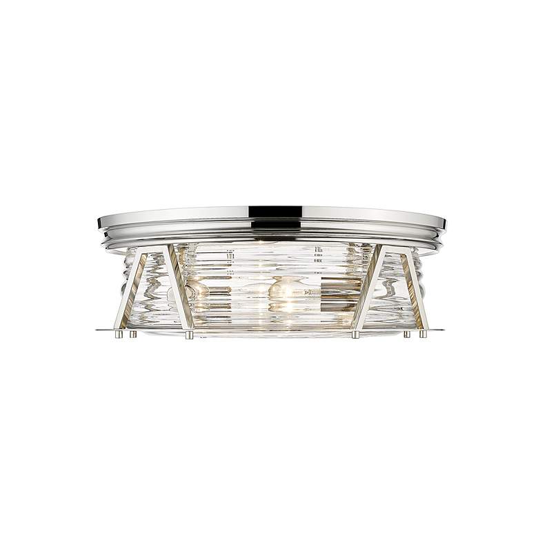 Image 5 Cape Harbor by Z-Lite Polished Nickel 4 Light Flush Mount more views