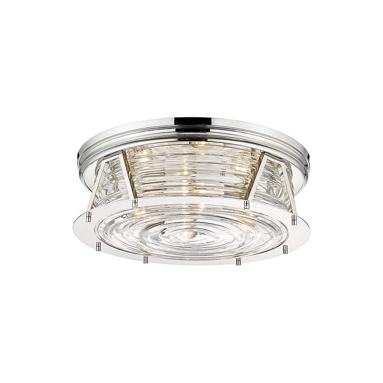 Image 6 Cape Harbor by Z-Lite Polished Nickel 4 Light Flush Mount more views
