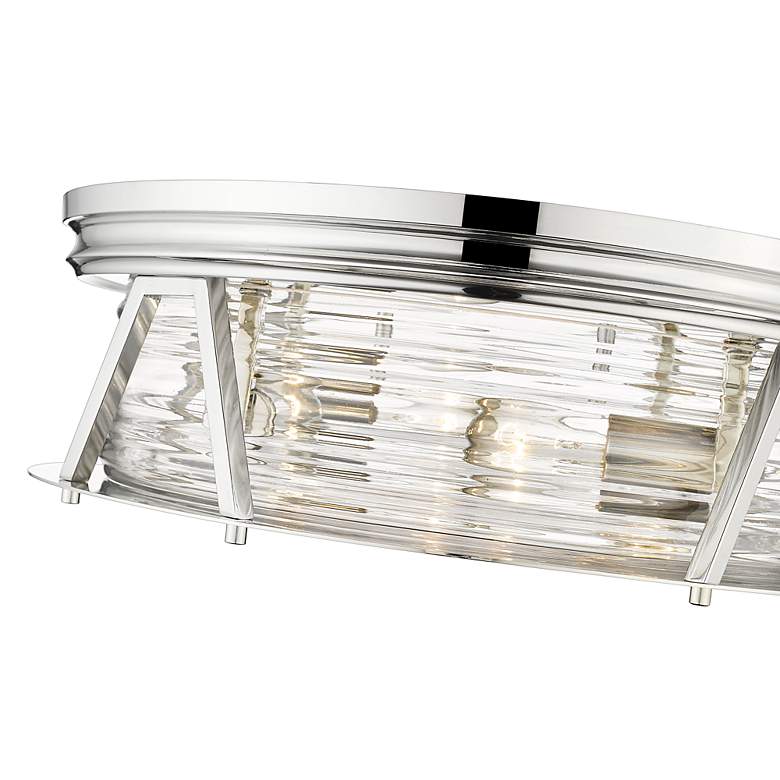 Image 7 Cape Harbor by Z-Lite Polished Nickel 4 Light Flush Mount more views