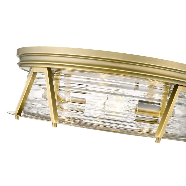 Image 7 Cape Harbor by Z-Lite Rubbed Brass 4 Light Flush Mount more views