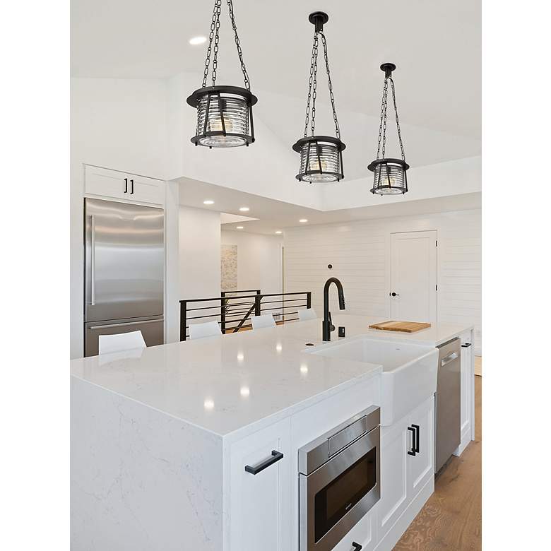 Image 3 Cape Harbor Pendant by Z-Lite Matte Black 1 Light Pendant more views