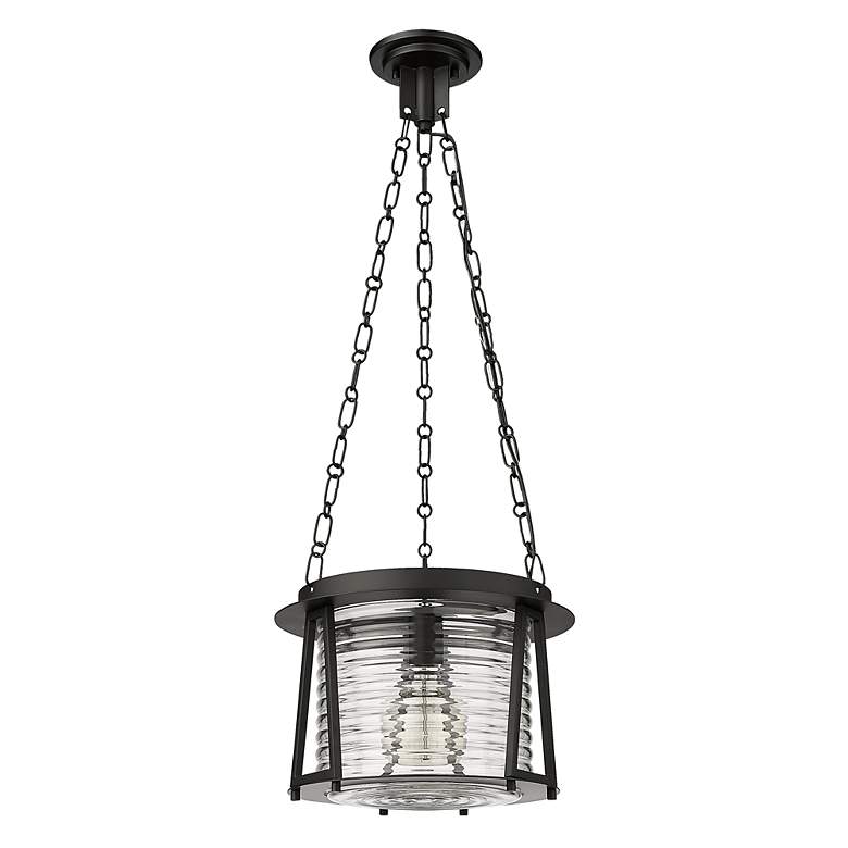Image 6 Cape Harbor Pendant by Z-Lite Matte Black 1 Light Pendant more views