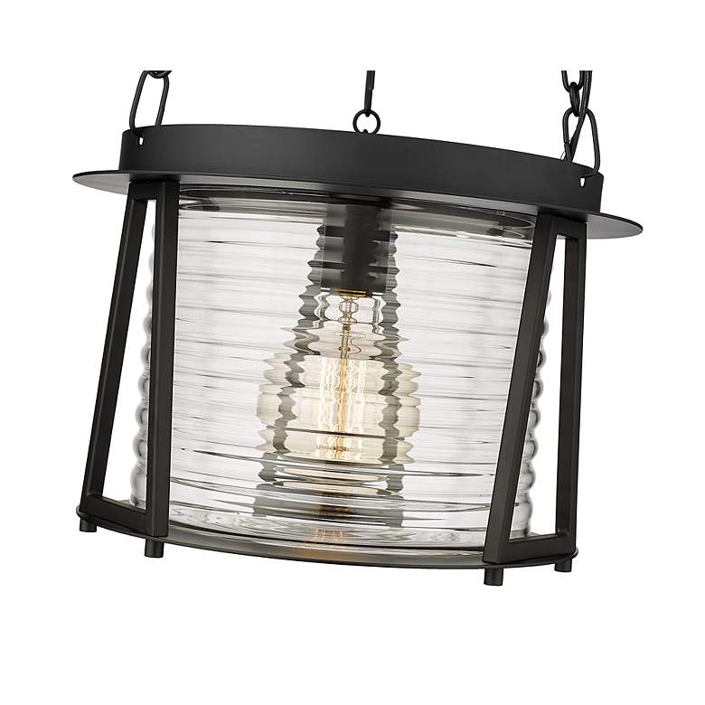 Image 7 Cape Harbor Pendant by Z-Lite Matte Black 1 Light Pendant more views