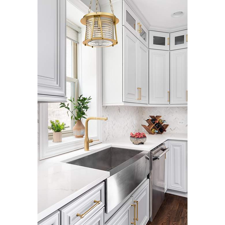 Image 3 Cape Harbor Pendant by Z-Lite Rubbed Brass 1 Light Pendant more views