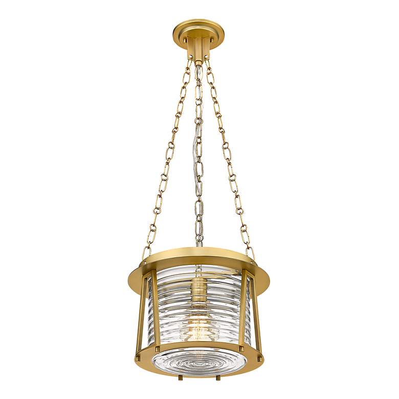 Image 5 Cape Harbor Pendant by Z-Lite Rubbed Brass 1 Light Pendant more views