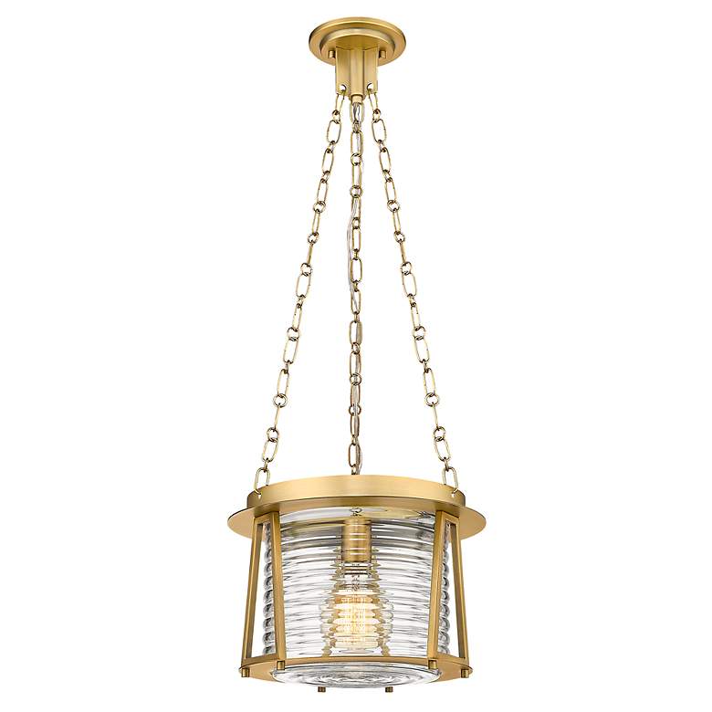 Image 6 Cape Harbor Pendant by Z-Lite Rubbed Brass 1 Light Pendant more views