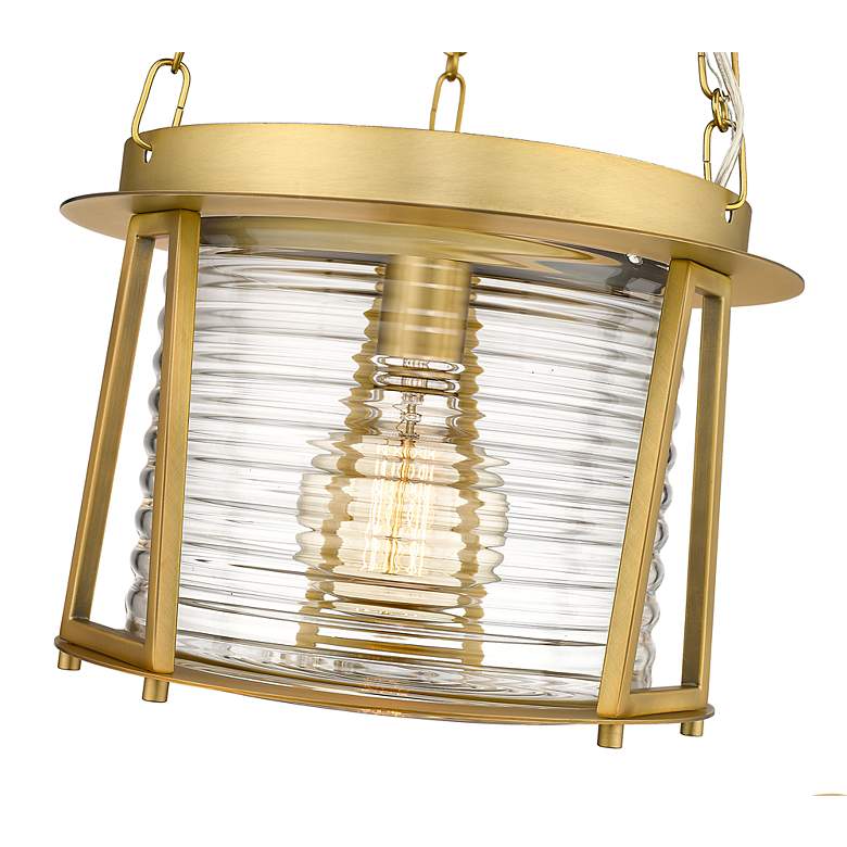 Image 7 Cape Harbor Pendant by Z-Lite Rubbed Brass 1 Light Pendant more views