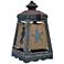 Cape Lantern 13" High Blue Wood Coastal Accent Table Lamp