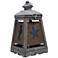 Cape Lantern 13" High White Wood Coastal Accent Table Lamp