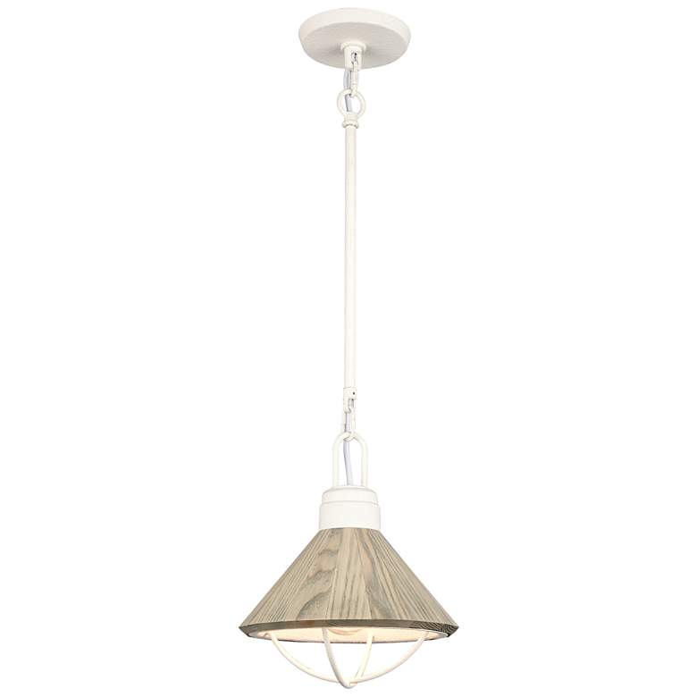 Image 1 Cape May 9" Wide 1-Light Mini Pendant - White Coral
