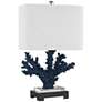 Cape Sable Navy Blue and Black Coral Table Lamp
