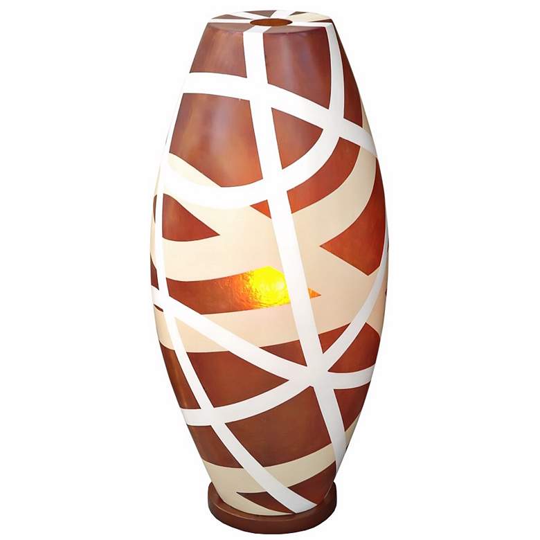 Image 1 Cape Town Light Brown Fiberglass 26" High Table Lamp
