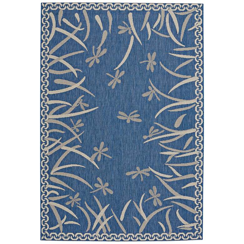 Image 1 Capel Elsinore-Dragonfly 5&#39;3 inchx7&#39;6 inch Blueberry Area Rug