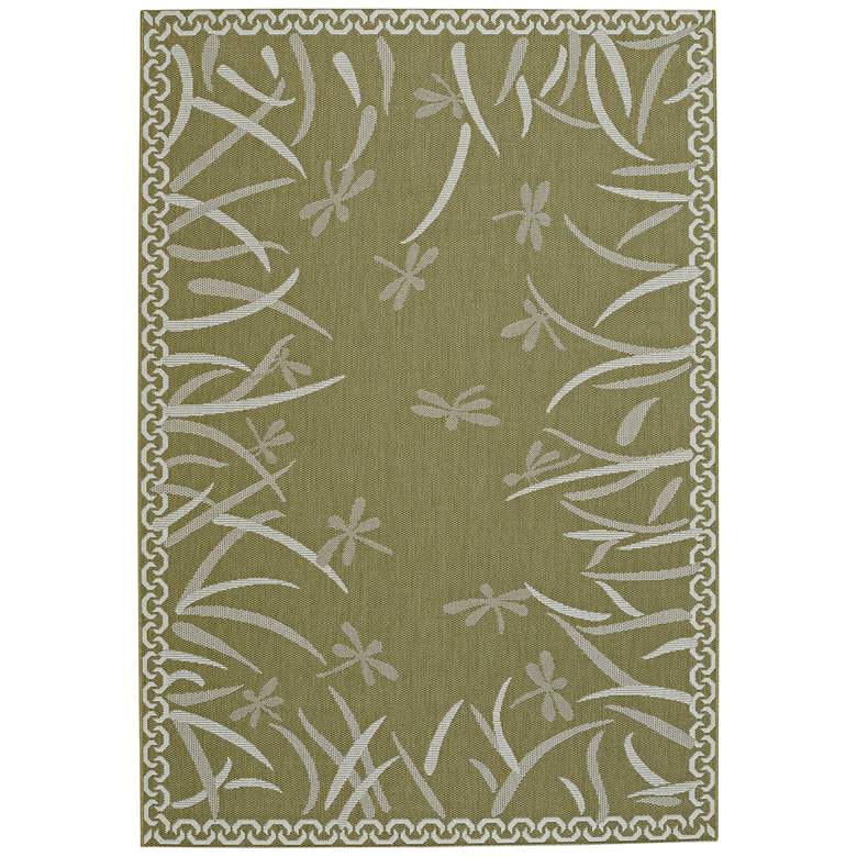 Image 1 Capel Elsinore-Dragonfly 5&#39;3 inchx7&#39;6 inch Pistachio Area Rug